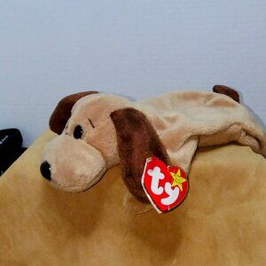 Ty Beanie Babies BONES the dog 4001 Plush